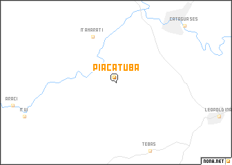 map of Piacatuba