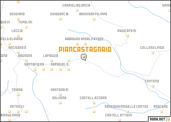 map of Piancastagnaio