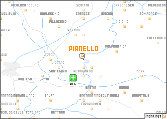 map of Pianello