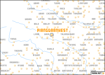 map of Piangdaan West