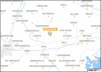 map of Pianiga