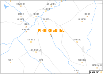 map of Piani Kasongo