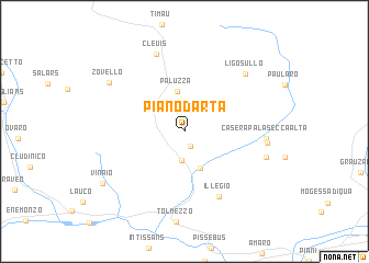 map of Piano dʼArta