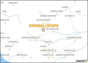map of Piano della Fiera