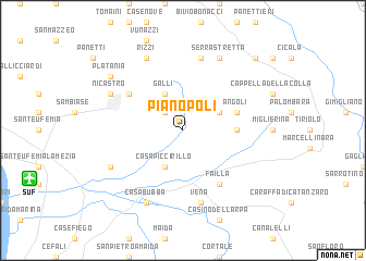 map of Pianopoli