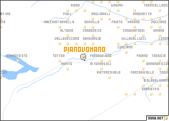 map of Piano Vomano