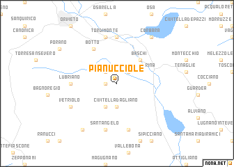 map of Pianucciole