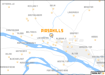 map of Piasa Hills