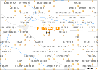 map of Piasecznica