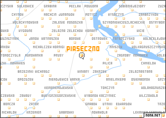 map of Piaseczno