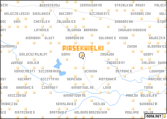 map of Piasek Wielki