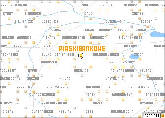 map of Piaski Bankowe