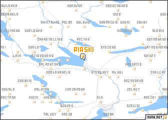 map of Piaski