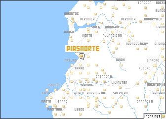 map of Pias Norte