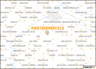 map of Piastowo Parcele