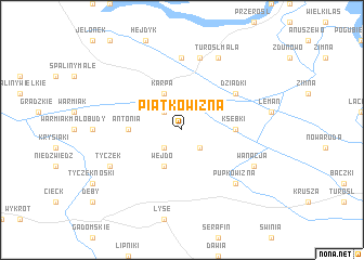 map of Piątkowizna