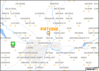 map of Piątkowo