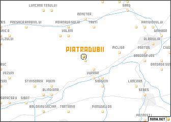 map of Piatra Dubii