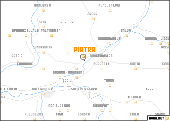 map of Piatra