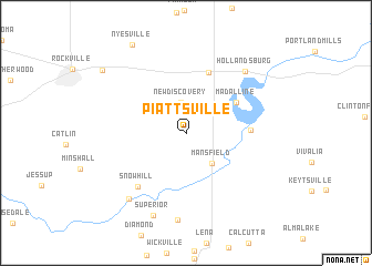 map of Piattsville