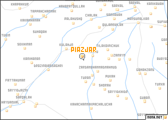 map of Pīāzjār