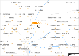 map of Piazzeno