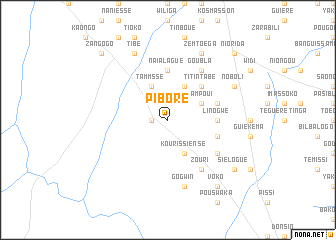 map of Piboré