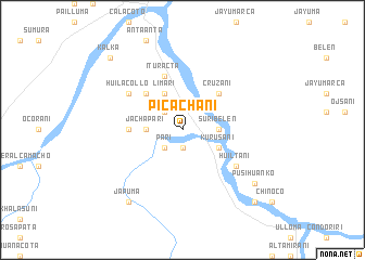 map of Picachani