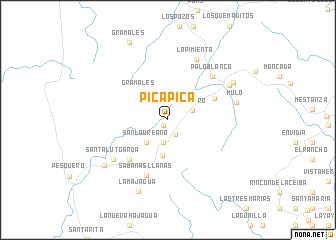 map of Pica Pica