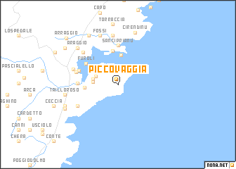 map of Piccovaggia