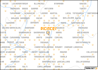 map of Picincay