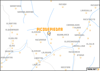 map of Pico de Piedra