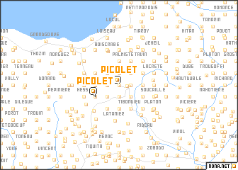 map of Picolet