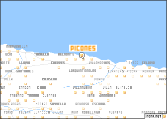 map of Picones