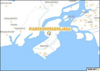 map of Pidansŏm-nodongjagu