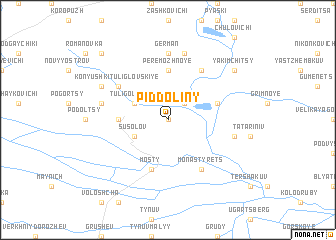 map of Piddoliny