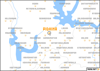 map of Pídhima