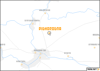 map of Pidhorodna