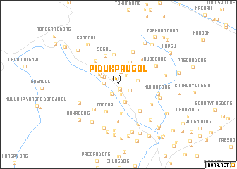 map of Pidŭkpau-gol