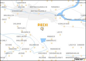 map of Piecki