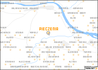 map of Pieczenia