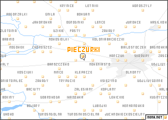 map of Pieczurki