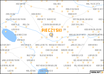 map of Pieczyski