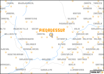 map of Piedades Sur
