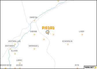 map of Piedad