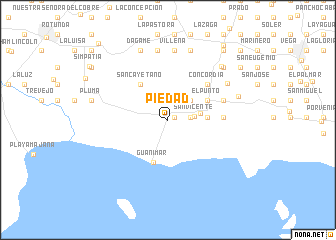 map of Piedad