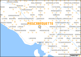 map of Pied Cabrouette