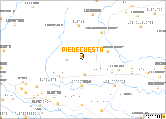 map of Pie de Cuesta