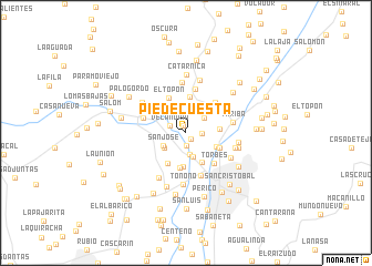 map of Pie de Cuesta