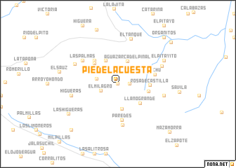 map of Pie de la Cuesta